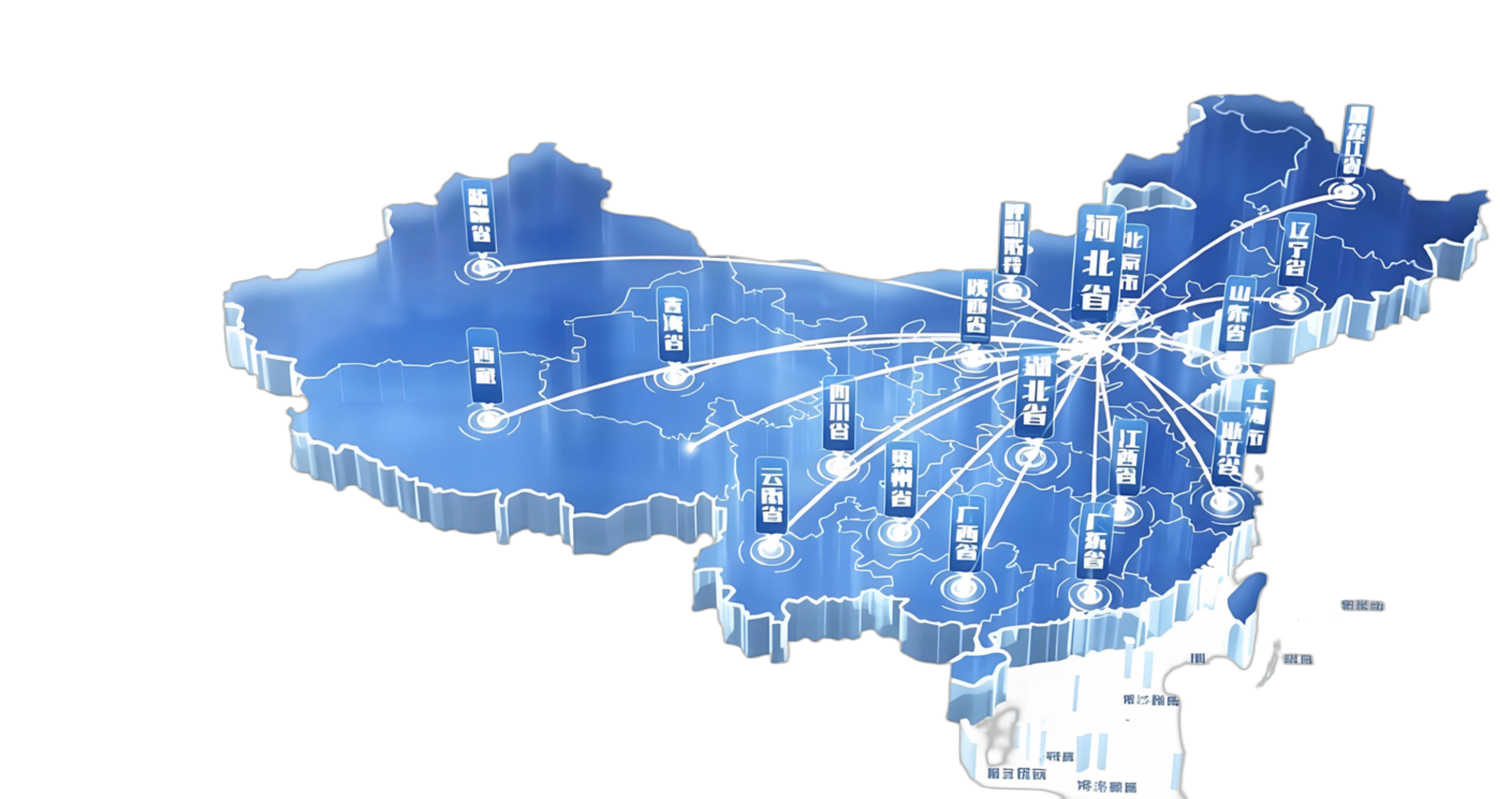 智诚集团服务区域覆盖地图